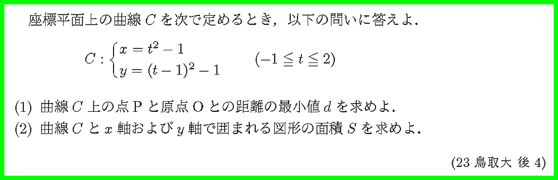 23鳥取大・後4