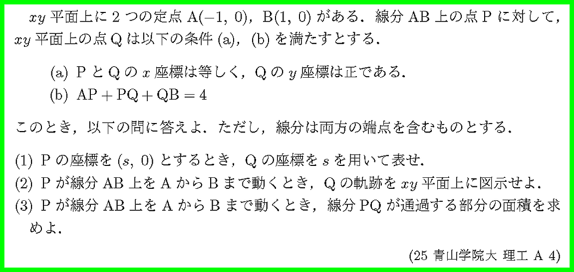 25青山学院大・理工A4