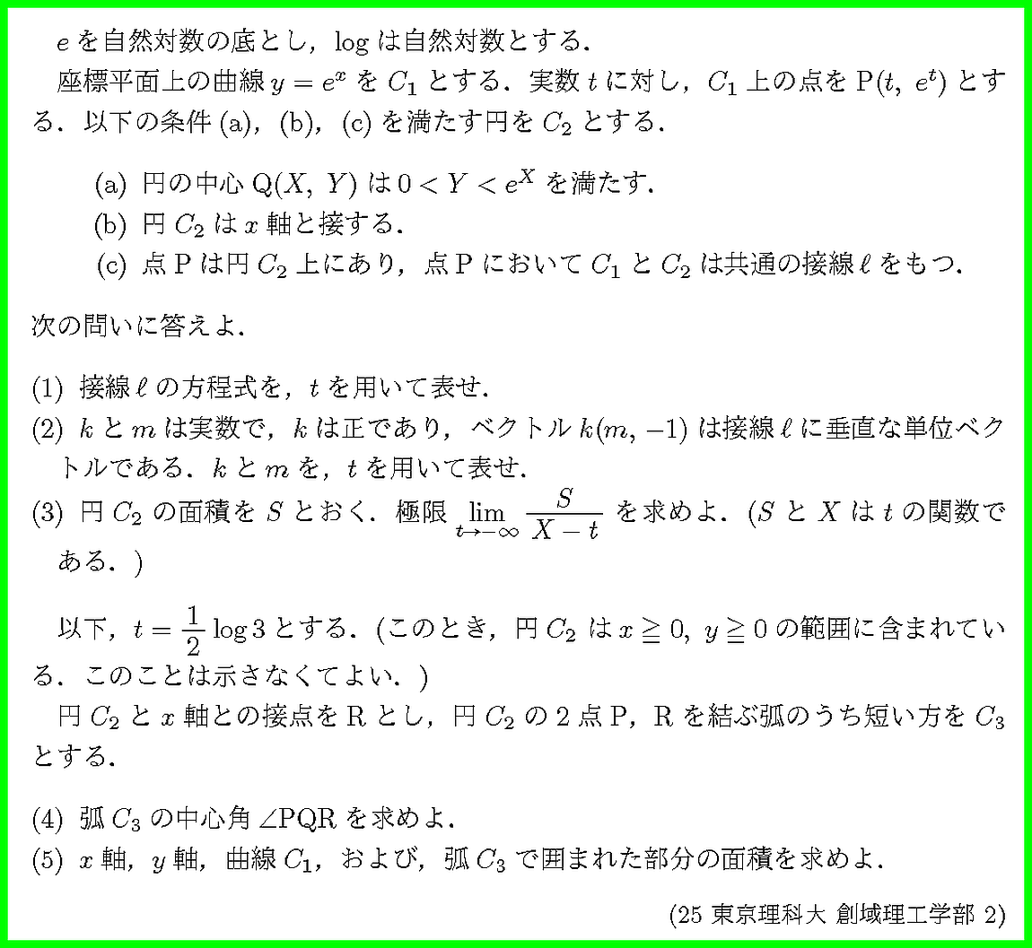 25東京理科大・創域理工学部2