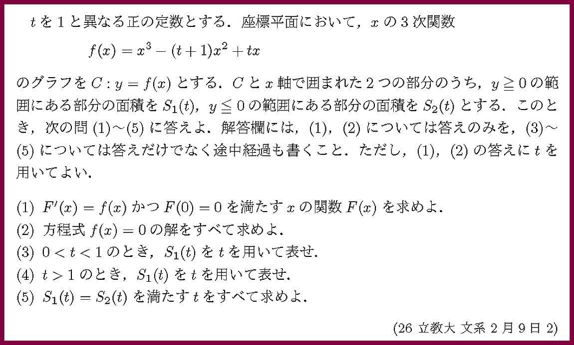 26立教大・文系2月9日2