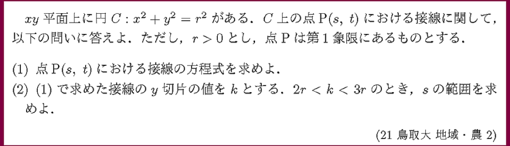21鳥取大・地域・農2
