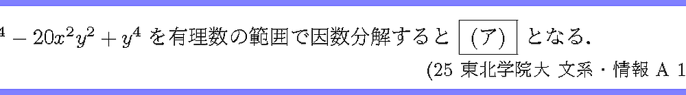 25東北学院大・文系・情報A1-1